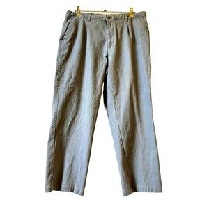 Linea Uomo Men's Gray Chino Pants Says W38 X L30IN  FITS AS W38 X L28 IN Comfort